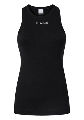 PINKO logo-lettering tank top - Black