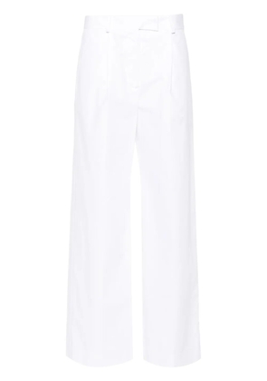 MODES GARMENTS poplin straight-leg trousers - White
