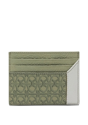 Coccinelle Loreen monogram-pattern card holder - Green