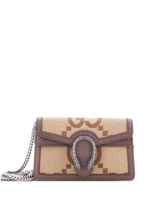 Gucci Pre-Owned Dionysus Bag Jumbo GG Canvas Super Mini crossbody bag - Brown
