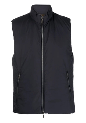 Moorer sleeveless down gilet - Blue