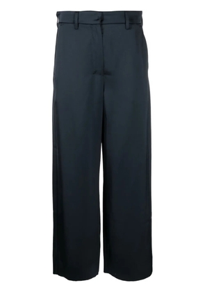 'S Max Mara Monza satin cropped trousers - Blue