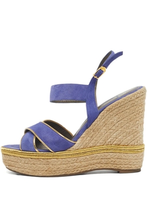 Versace Pre-Owned suede sandals - Blue