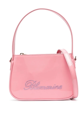 Blumarine logo-detail leather mini bag - Pink