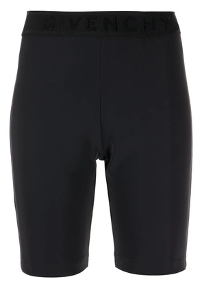 Givenchy logo-waistband biker shorts - Black