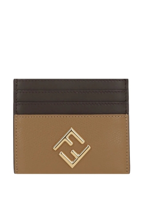 FENDI leather cardholder - Neutrals