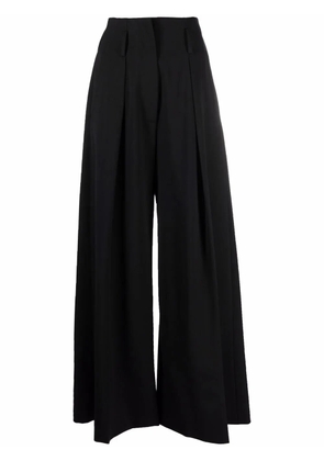 Alberto Biani mid-rise palazzo trousers - Black