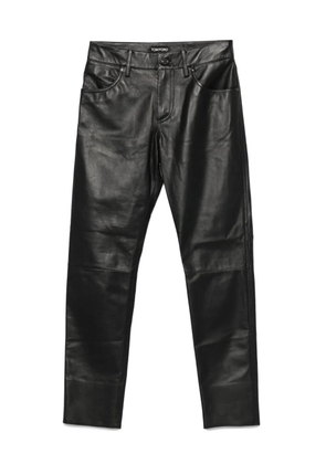 TOM FORD leather trousers - Black