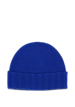 Drumohr cashmere ribbed beanie hat - Blue
