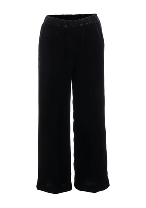 ASPESI velour wide-leg track pants - Black