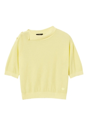 TWINSET button-detail short-sleeve top - Yellow