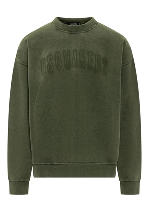 DSQUARED2 logo-embroidered sweatshirt - Green