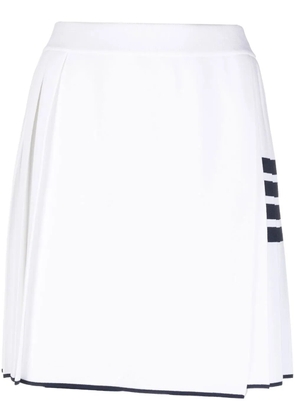 Thom Browne 4-Bar pleated miniskirt - White