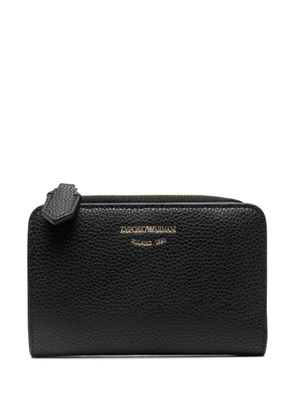 Emporio Armani logo-debossed wallet - Black
