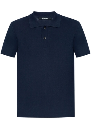 Jacquemus logo-jacquard polo shirt - Blue
