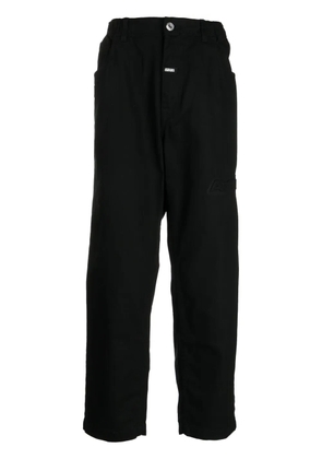 AAPE BY *A BATHING APE® logo-appliqué cotton jeans - Black