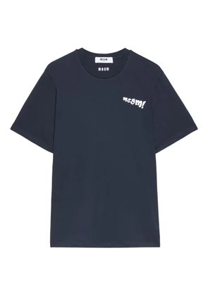 MSGM logo-detail T-shirt - Blue