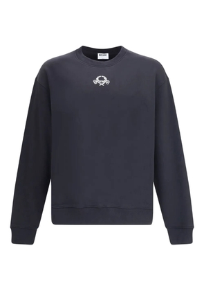 Moschino logo-embroidered sweatshirt - Black