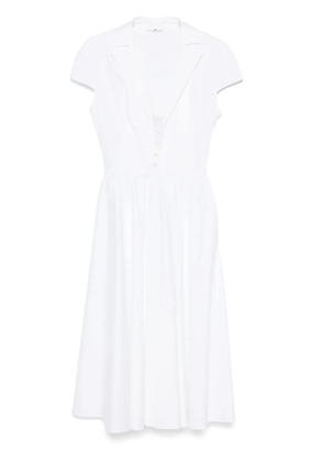 Ermanno Scervino poplin midi dress - White
