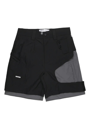 C2h4 Crooked Tactic shorts - Black