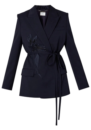 ERDEM double-breasted belted blazer - Blue