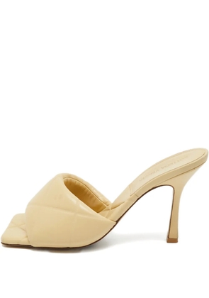 Bottega Veneta Pre-Owned Lido quilted leather sandals - Neutrals