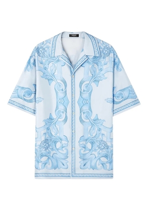 Versace Barocco-print short-sleeve shirt - Grey