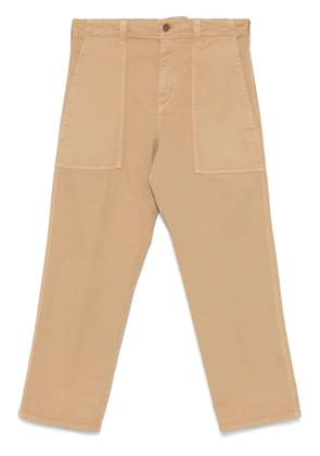 ASPESI gabardine cropped trousers - Brown