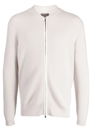 N.Peal waffle-knit cashmere cardigan - Grey