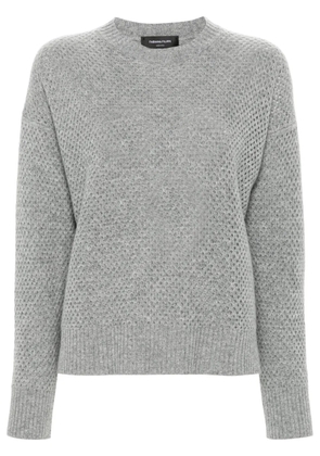 Fabiana Filippi honeycomb-knit sweater - Grey