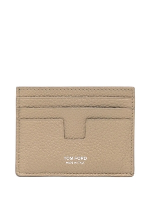 TOM FORD leather card holder - Neutrals