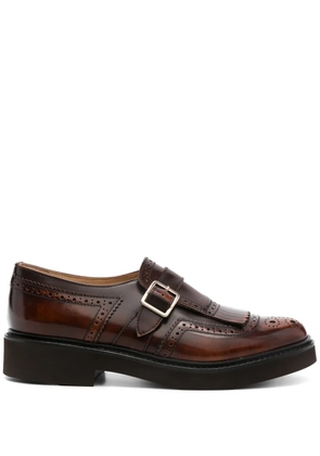 Doucal's monk-strap tassel brogues - Brown