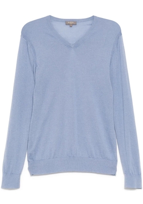 N.Peal Conduit FG V neck jumper - Blue