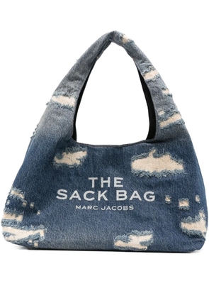 Marc Jacobs distressed denim shoulder bag - Blue