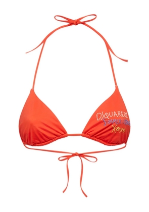 DSQUARED2 embroidered bikini top
