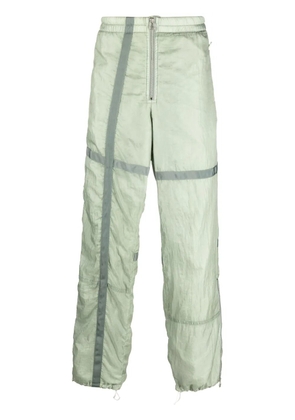 OAMC elasticated-waistband wide-leg trousers - Green