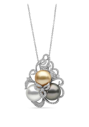 Yoko London Duchess pearl and diamond pendant - Silver