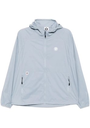 AAPE BY *A BATHING APE® moonface logo windbreaker jacket - Grey