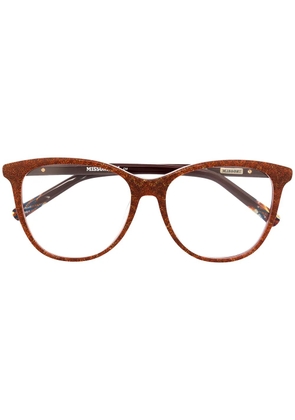MISSONI EYEWEAR cat-eye frame glasses - Red