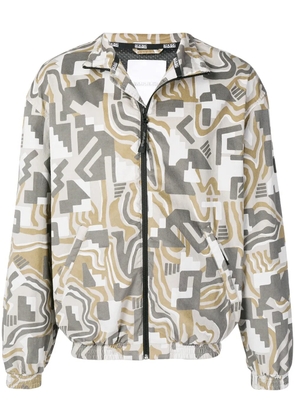 Napa By Martine Rose geometric pattern sports jacket - Grey