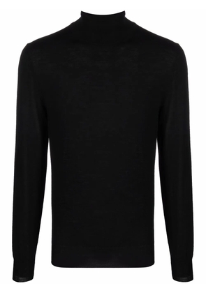 Canali roll-neck sweater - Black