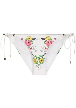 Tory Burch floral print bikini bottoms - Neutrals