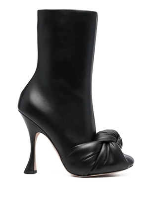 Giambattista Valli maxi bow-embellished 110mm ankle boots - Black