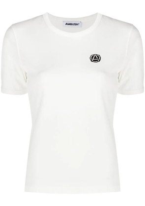 AMBUSH logo patch crew-neck T-shirt - Neutrals