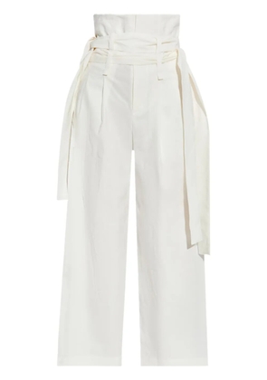 Issey Miyake high-waisted trousers - White
