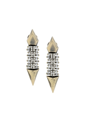 Iosselliani White Eclipse earrings - Gold