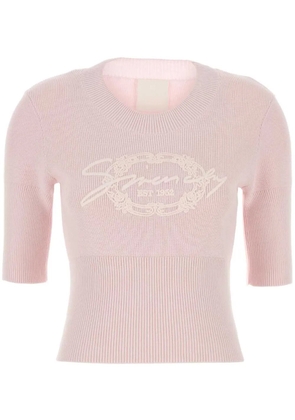 Givenchy logo-appliqué top - Pink