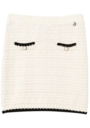 TWINSET jacquard knitted skirt - Neutrals