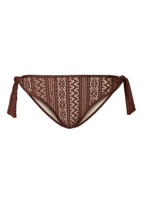 TWINSET crochet bikini bottoms - Brown