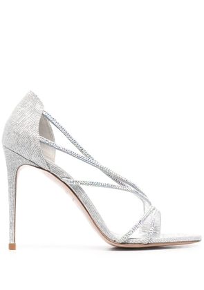 Le Silla Divina glitter-effect sandals - Grey